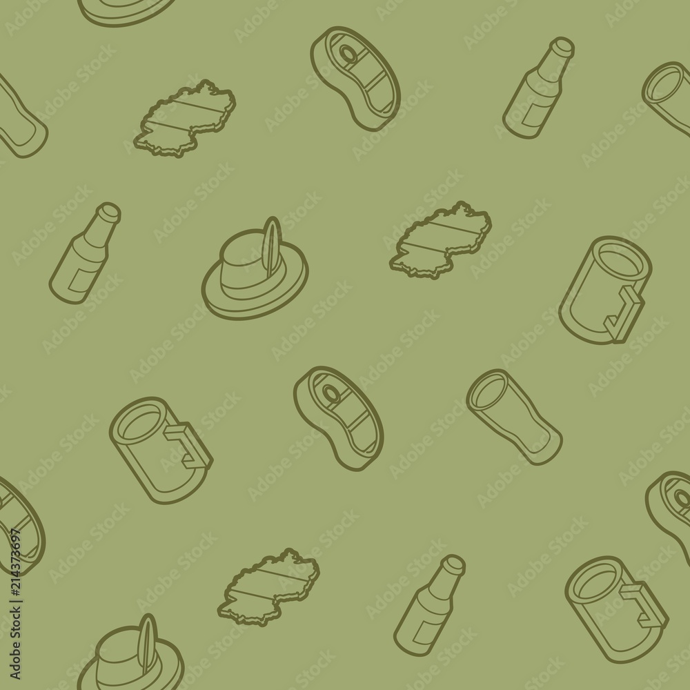 Germany outline isometric pattern Germany outline isometric pattern