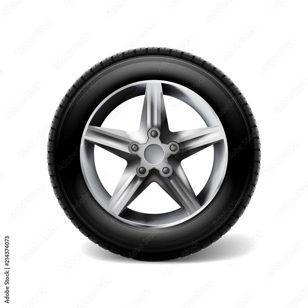 Stock vector illustration realistic car wheels set tyre bus, truck isolated on transparent white background EPS10 Stock vector illustration realistic car wheels set tyre bus, truck isolated on transparent white background EPS10