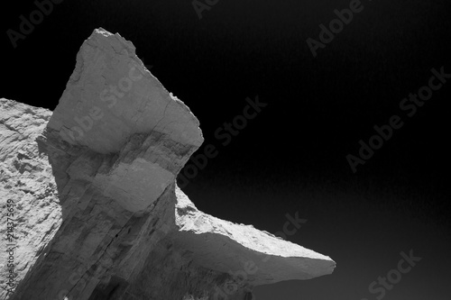 Rock formations in the middle of the Argentinean desert. Abstract Figures