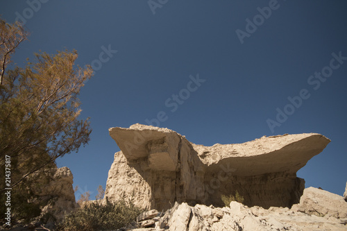 Rock formations in the middle of the Argentinean desert. Abstract Figures