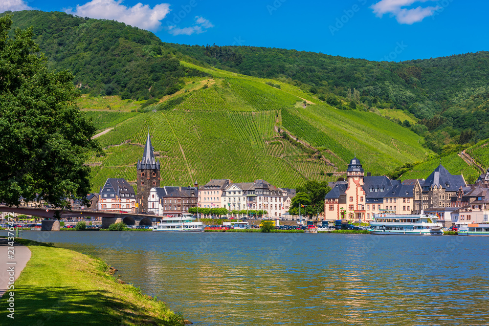 Village of Bernkastel-Kues along the Mosel River in Germany
