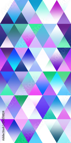 Multicolored Triangle Geometric Background pattern, panorama ratio scale 8:4 extreme hi-resolution