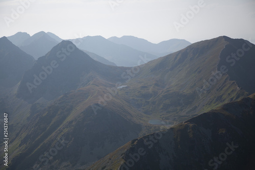 Summer hike in the slovakia tatra. Beautiful landscapes and mountains. photo