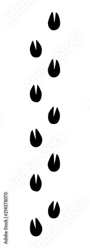 Traces of hooves. Vector drawing