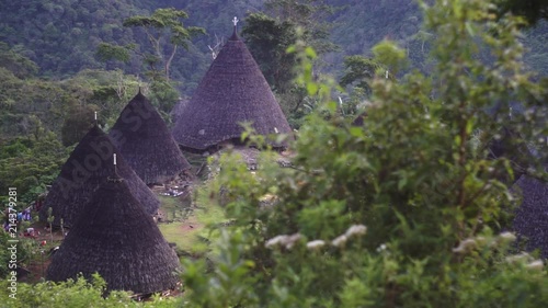 Beautiful view of wae rebo from the top of the hill | Full shot photo