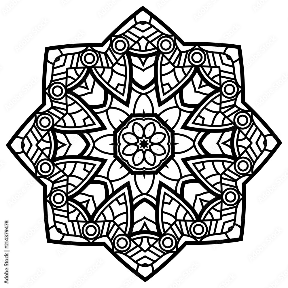 Mandala for coloring book