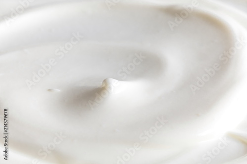 creamy yogurt  texture background close up 