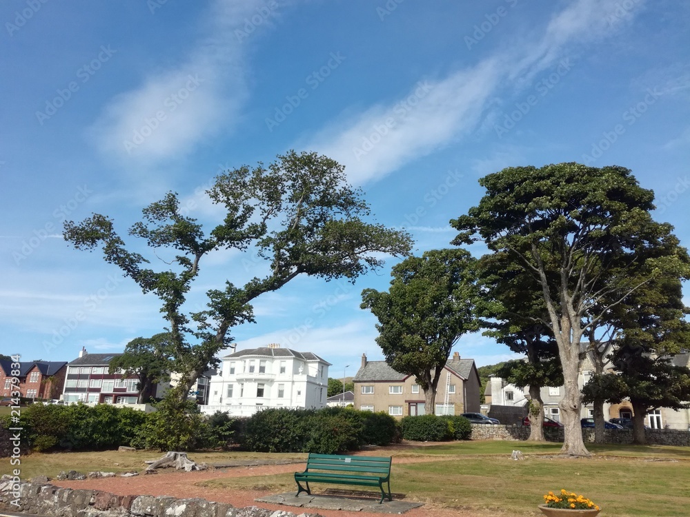 Fototapeta premium summer promenade, Largs, Scotland