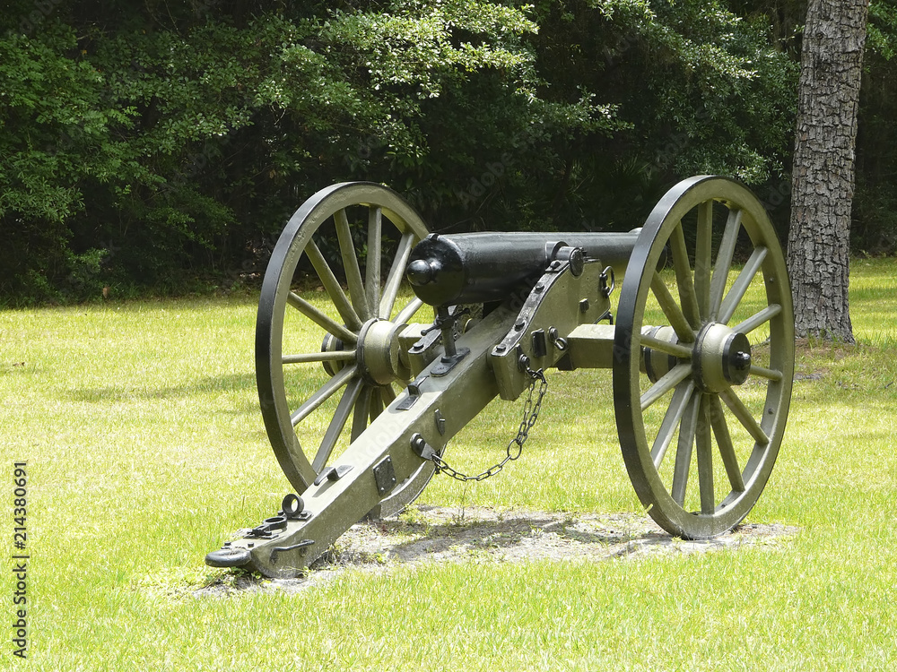 Olustee Battlefield Civil War Site Cannon. This cannon is at Olustee Battlefield Historic State Park, site of Florida's largest Civil War battle (Ocean Pond) and annual reenactment, Lake City.