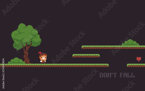 Pixel Art Game Scene