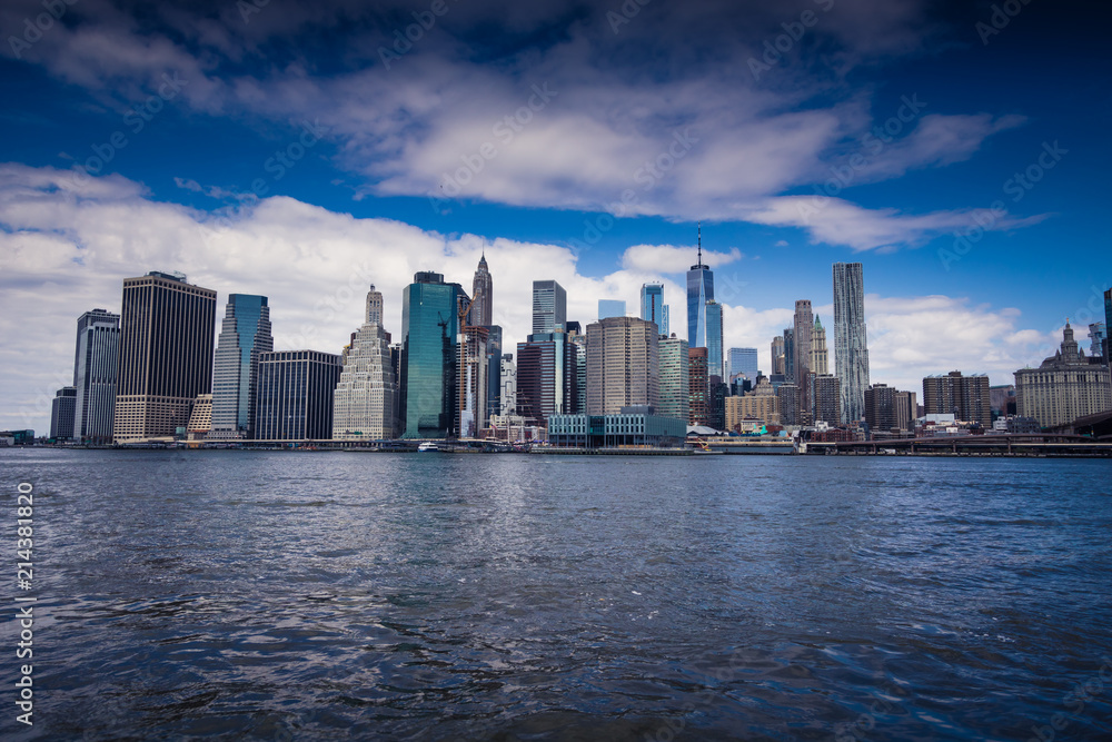 Downtown Manhattan Skyline, New York, USA- view from the Brooklyn Downtown Manhattan Skyline, New York, USA- view from the Brooklyn