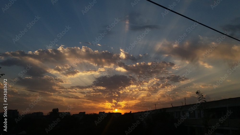 Sunset in Kazakhstan