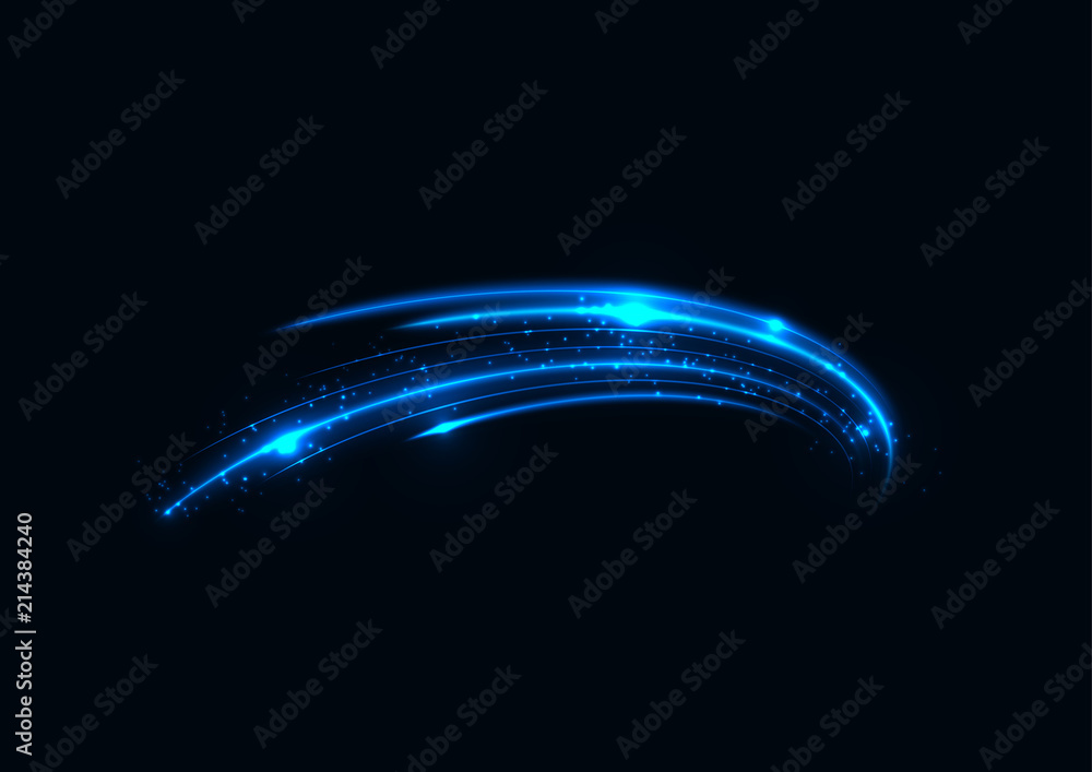 Blue ionic energy flow