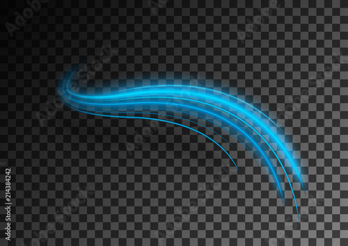 Blue ionic swirl photo