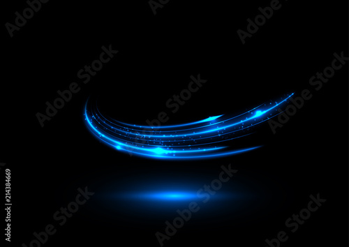 Blue ionic energy stream