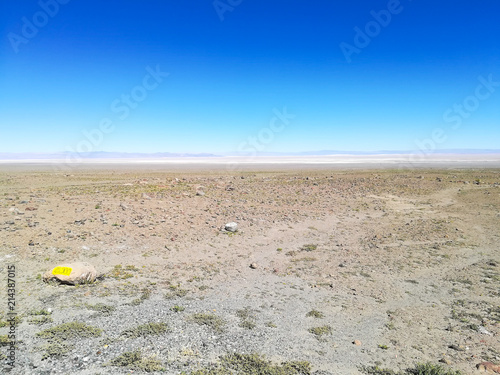 Road to flamingo natural reserve, Chile photo