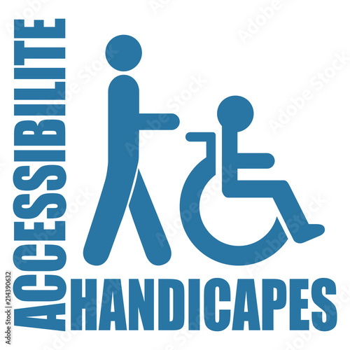 Logo accès personnes handicapées.