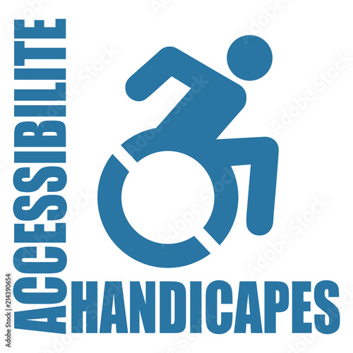 Logo accès personnes handicapées.
