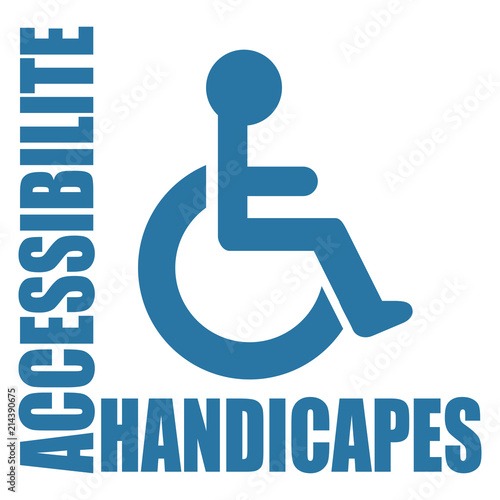 Logo accès personnes handicapées.