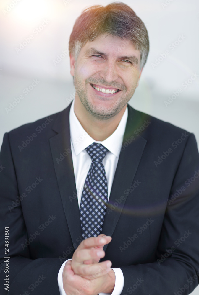 Portrait of a modern benevolent businessman. Portrait of a modern benevolent businessman.