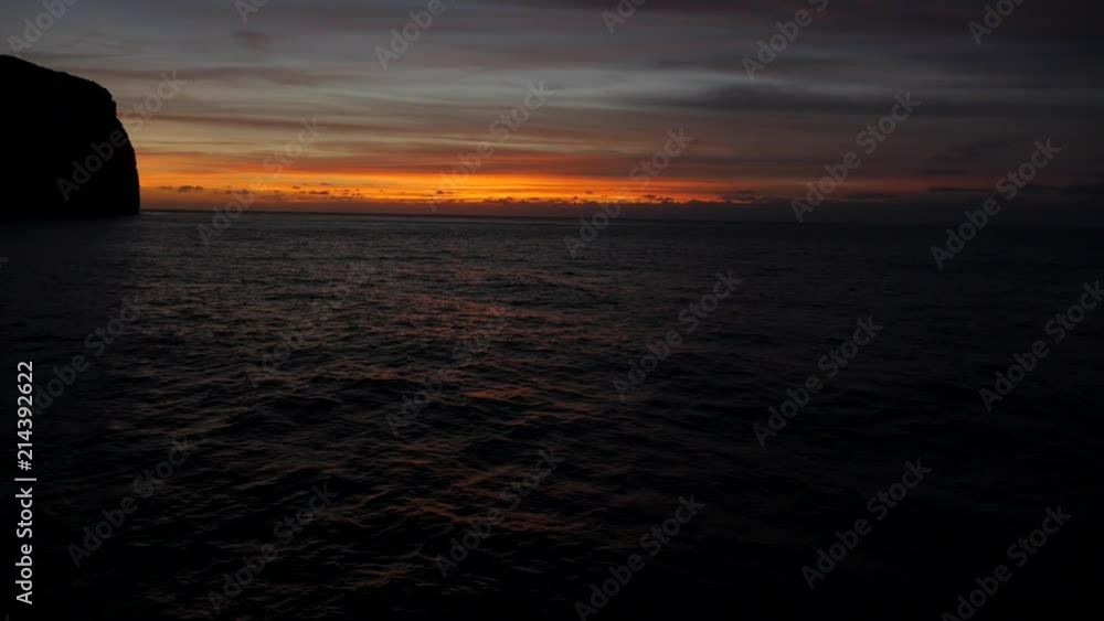 Sunset at Darwin Island Galapagos in Slow Motion Slomo 50% Sunset at Darwin Island Galapagos in Slow Motion Slomo 50%