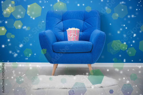 Comfortable armchair with p...
