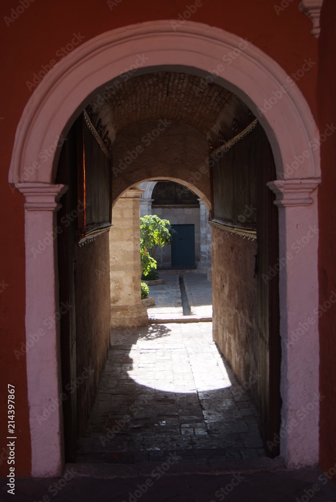 Fototapeta premium Monastery of Saint Catherine Spanish: Santa Catalina in Arequipa Peru, is monastery of nuns of Domincan Second Order It was built in 1580.