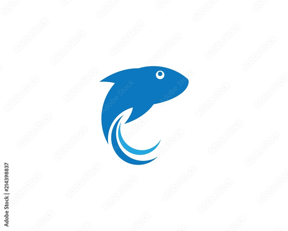 Fish logo template