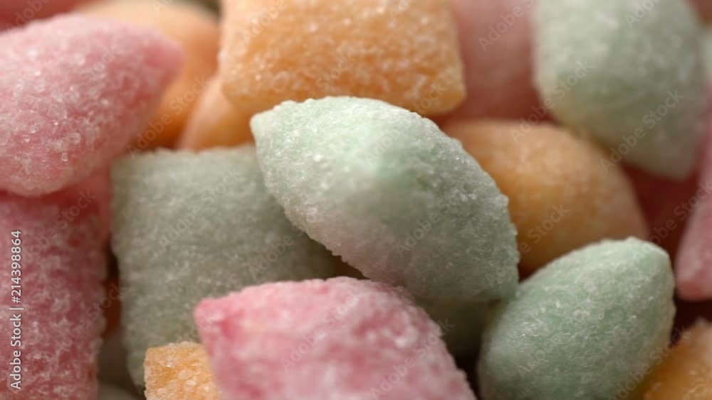 Sweet candy pads Mixed of Snack Sugar rotate background Sweet candy pads Mixed of Snack Sugar rotate background