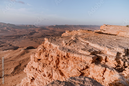 Fotografia Sunrise in Israel dry negev desert