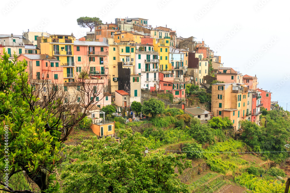 View of Corniglia, Cinque Terre, Italy