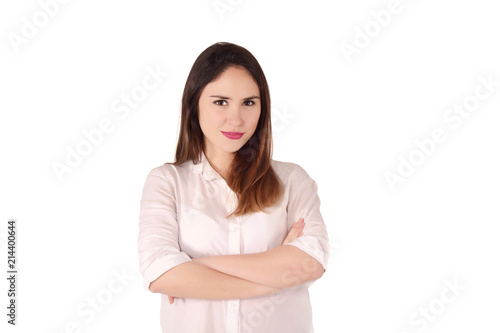 Portrait of young latin woman in a studio. © Mego-studio