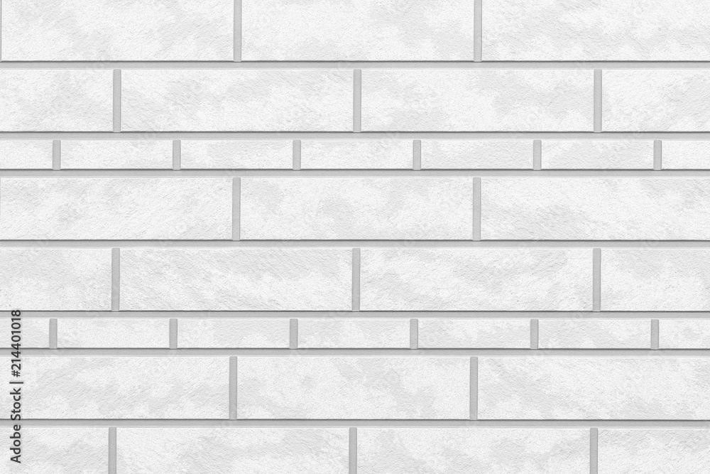 Fototapeta premium White modern stone tile wall pattern and seamless background