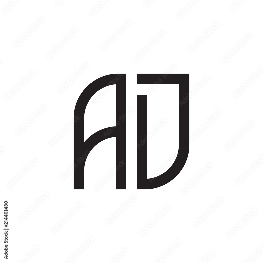 two letter ad monogram logo two letter ad monogram logo