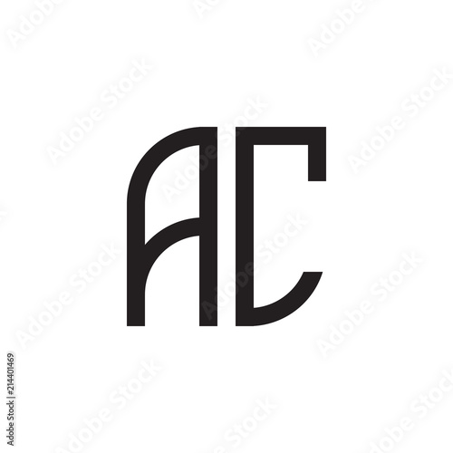 two letter ac monogram logo