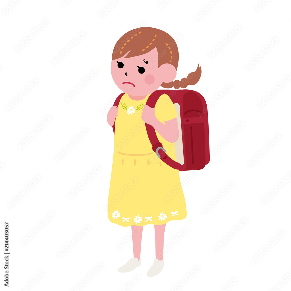 ランドセル こども 女の子 イラスト Stock ベクター Adobe Stock ランドセル こども 女の子 イラスト Stock ベクター Adobe Stock