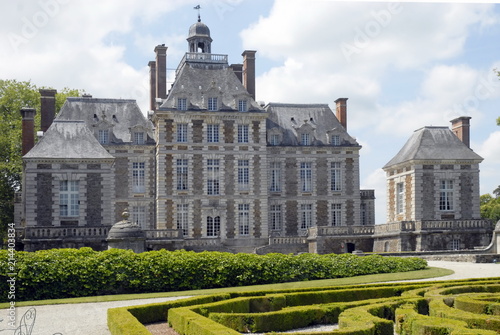 Château de Balleroy (XVIIe siècle) édifié par l'architecte Mansart, jardins dessinés par Le Nôtre, département du Calvados, France photo
