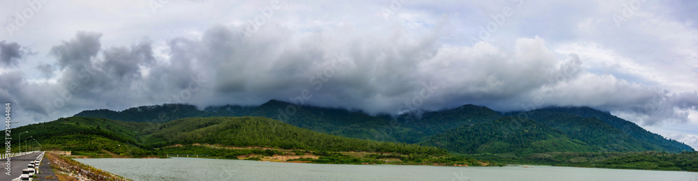 landscape of Cloud cover mountain