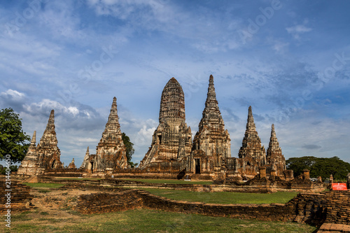 Fotografie Landscape Ayutthaya Historical Park in Ayutthaya