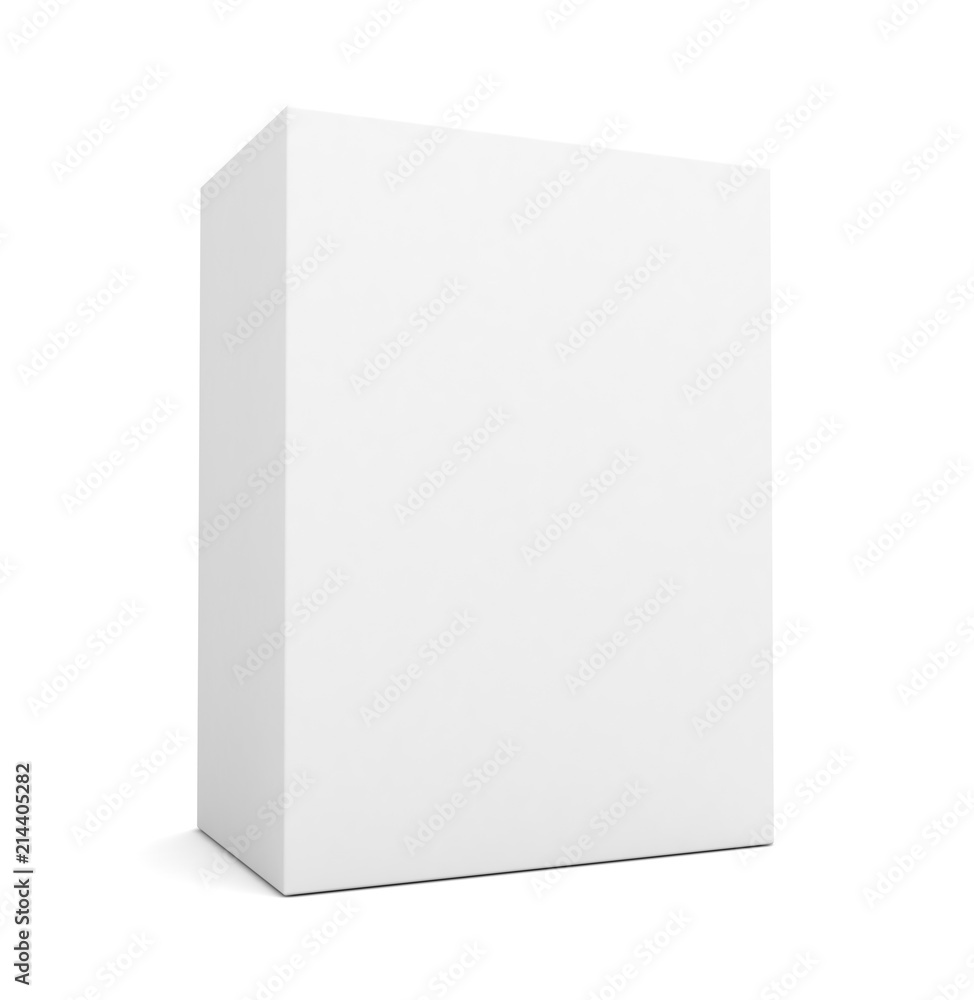 Blank box on white concept 3d illustration Blank box on white concept 3d illustration