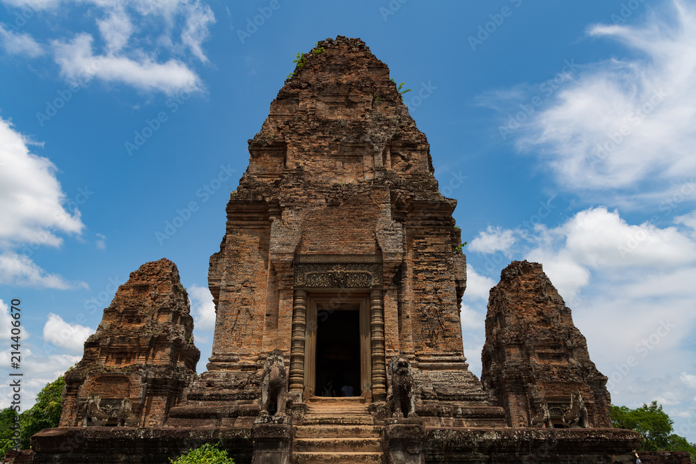 東メボン　カンボジア　アンコール遺跡　ヒンドゥー教寺院　ラージェンドラヴァルマン2世　東バライ　Angkor,Cambodia,East Mebon temple 