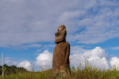 モアイ　イースター島　アフ・フリ・ア・ウレンガ	Rapa Nui　Isla de Pascua　Easter island