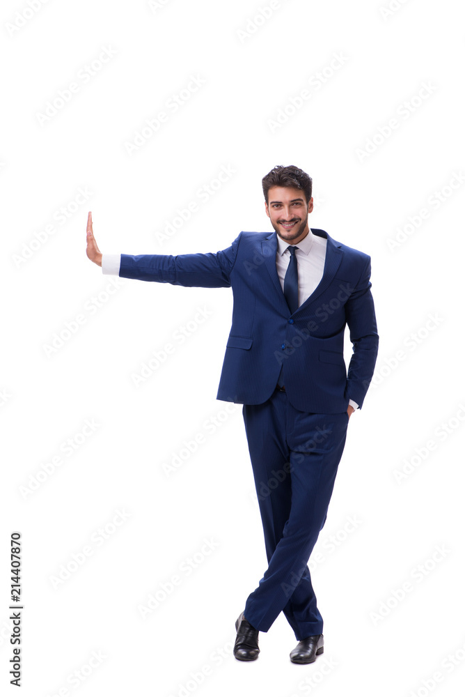Young businessman isolated on whie background Young businessman isolated on whie background