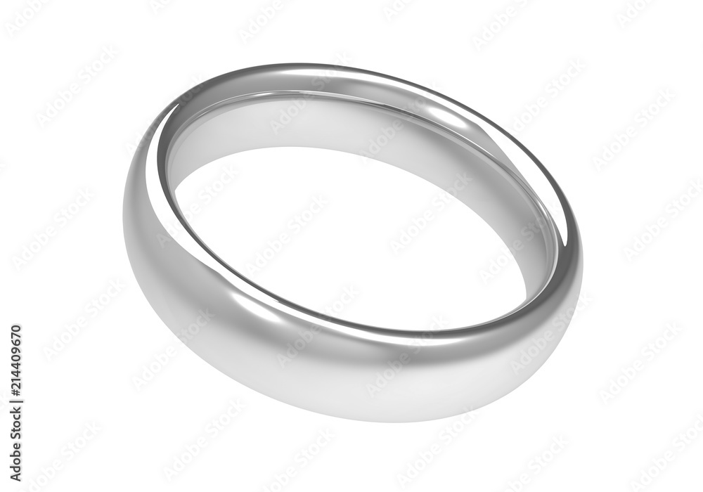 silver wedding rings concept 3d illustration silver wedding rings concept 3d illustration