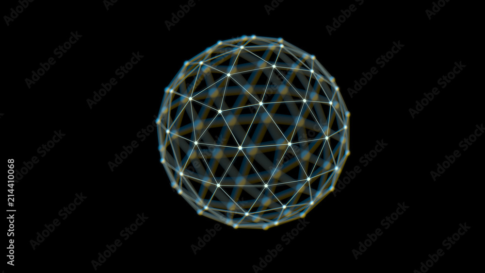 Abstract connected dots wireless communication network . Global business concept . Abstract connected dots wireless communication network . Global business concept .