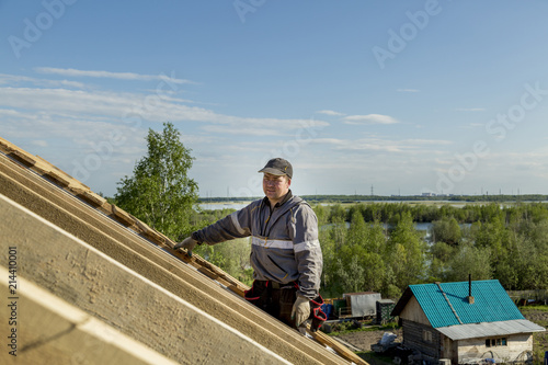 The builder on the roof