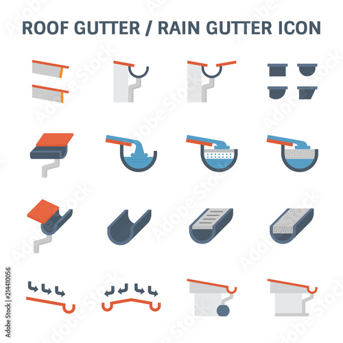 Roof Gutter Icon photo