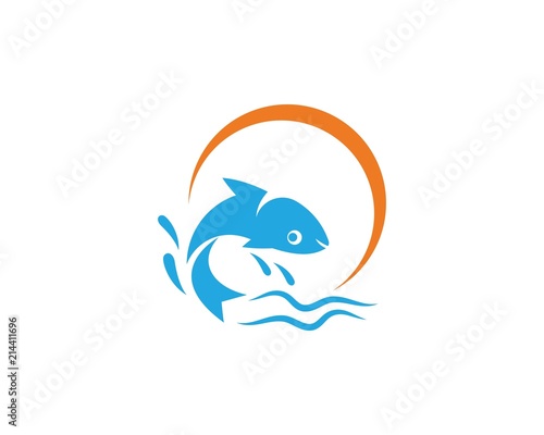 Fish logo template