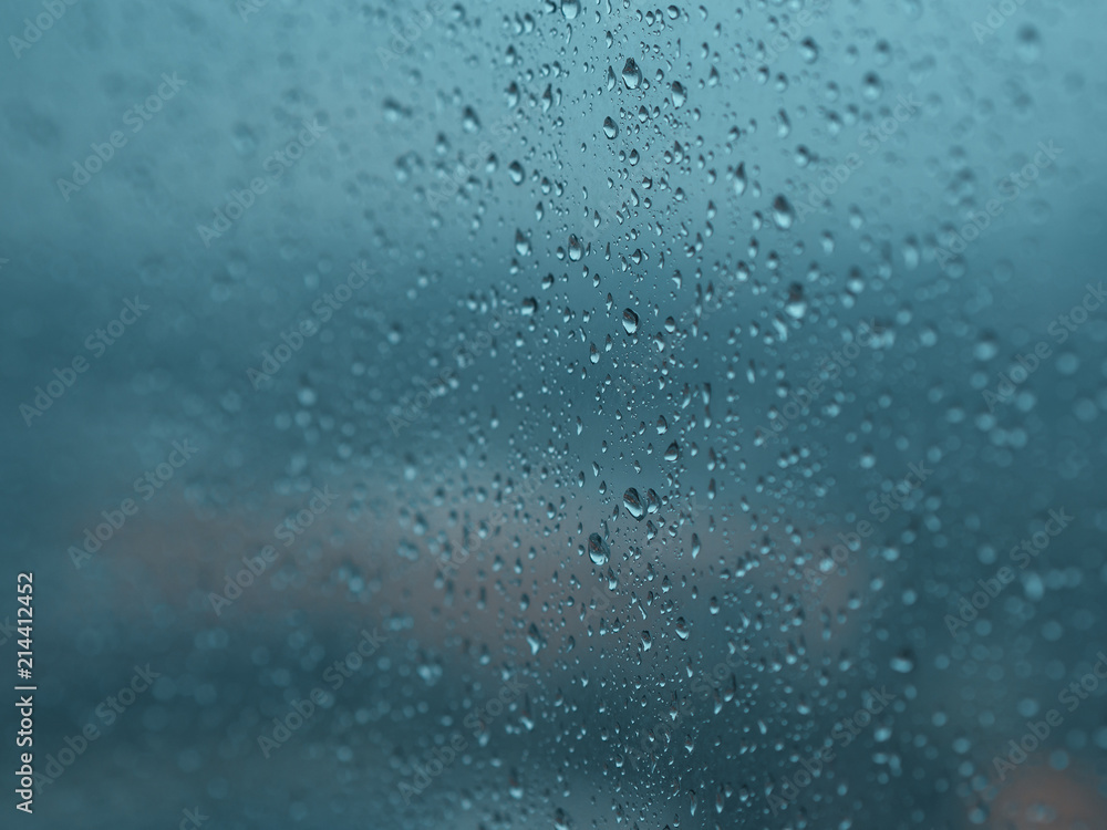 Raindrops on the windows. Raindrops on the windows.