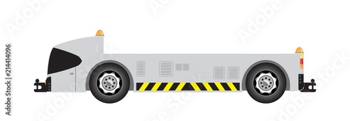 Airport tow truck vector